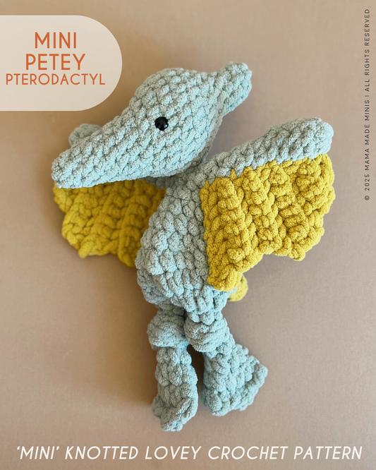 Mini Dino Lovers Pattern BUNDLE — 4 Patterns