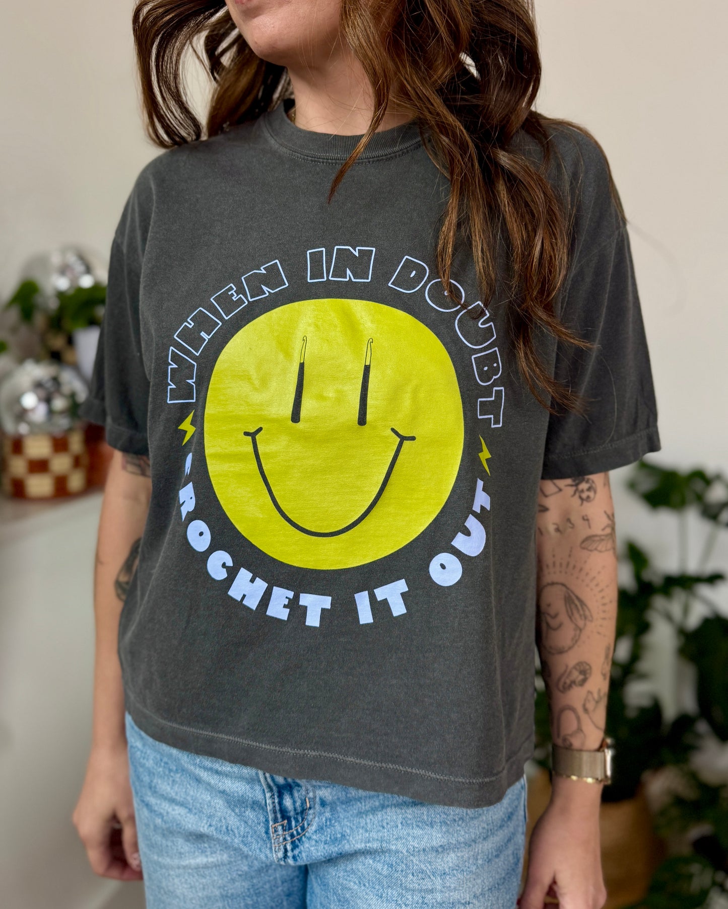 Crochet It Out Boxy T-Shirt