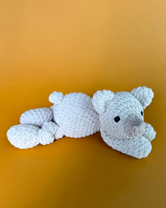 Beam Bear Knotted Plushie ⋒ Polar Bear