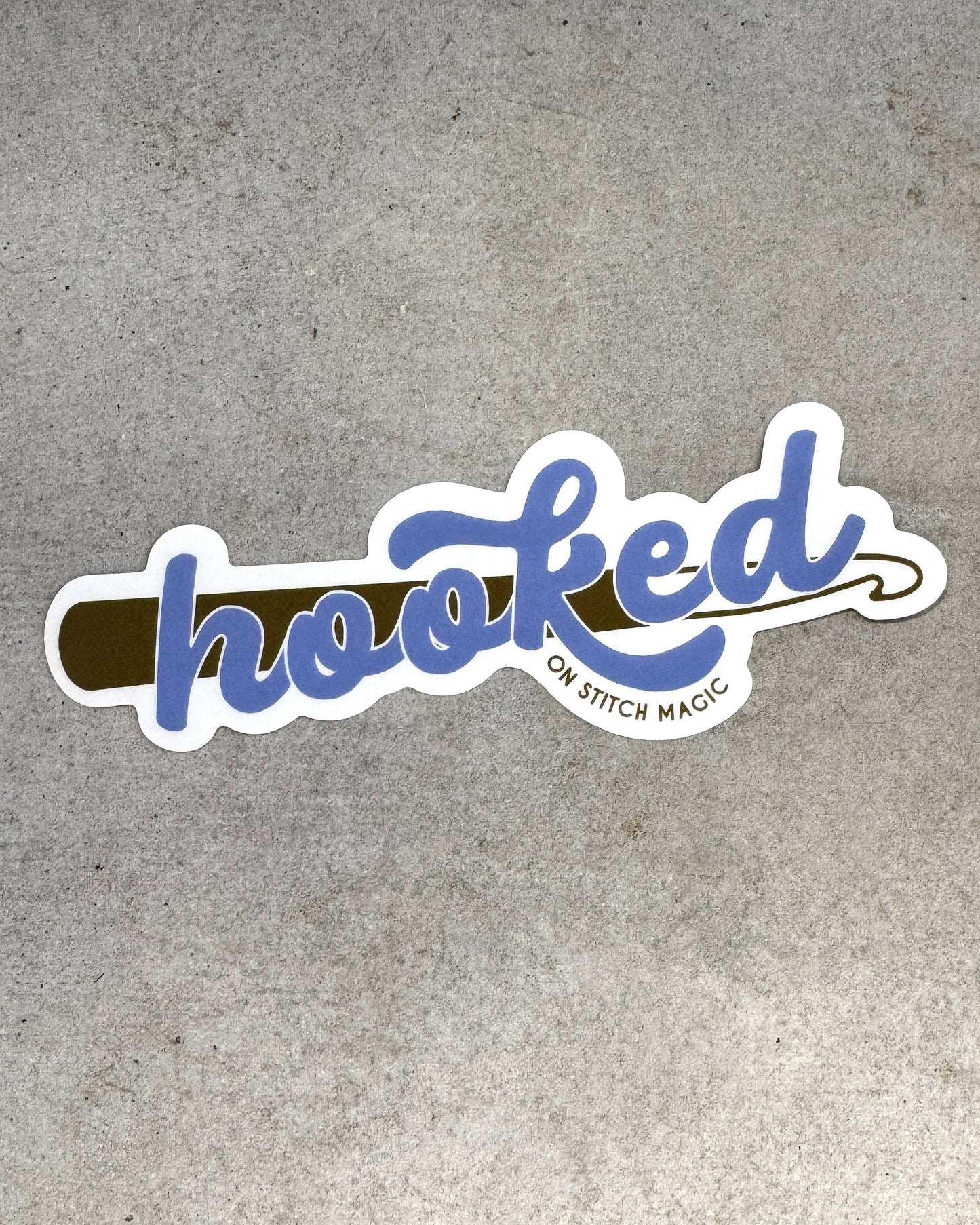 Hooked Sticker — Clear