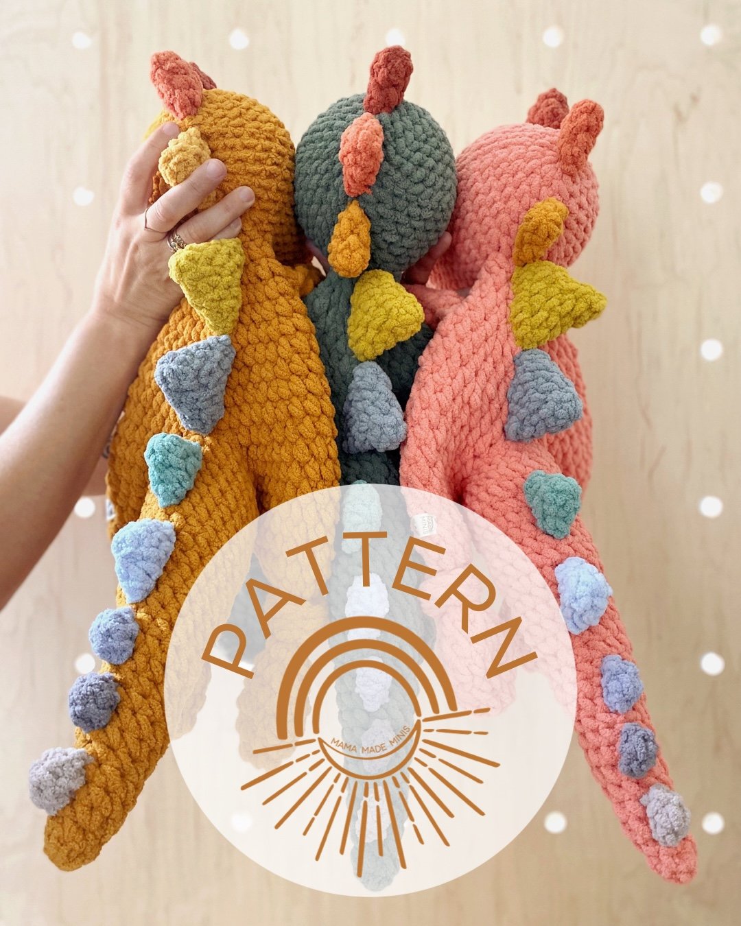 Dino Lovers Pattern BUNDLE — 3 Pattern Sizes
