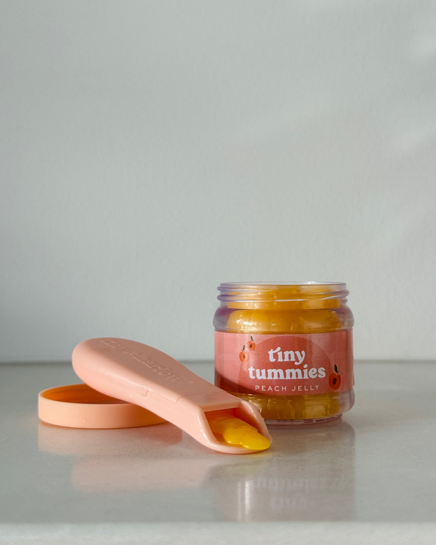 Tiny Tummies Jar + Spoon — Peach Jelly