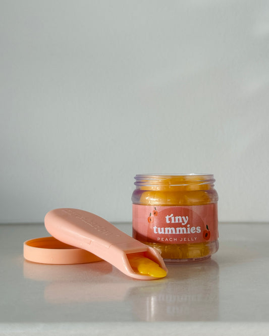 Tiny Tummies Jar + Spoon — Peach Jelly
