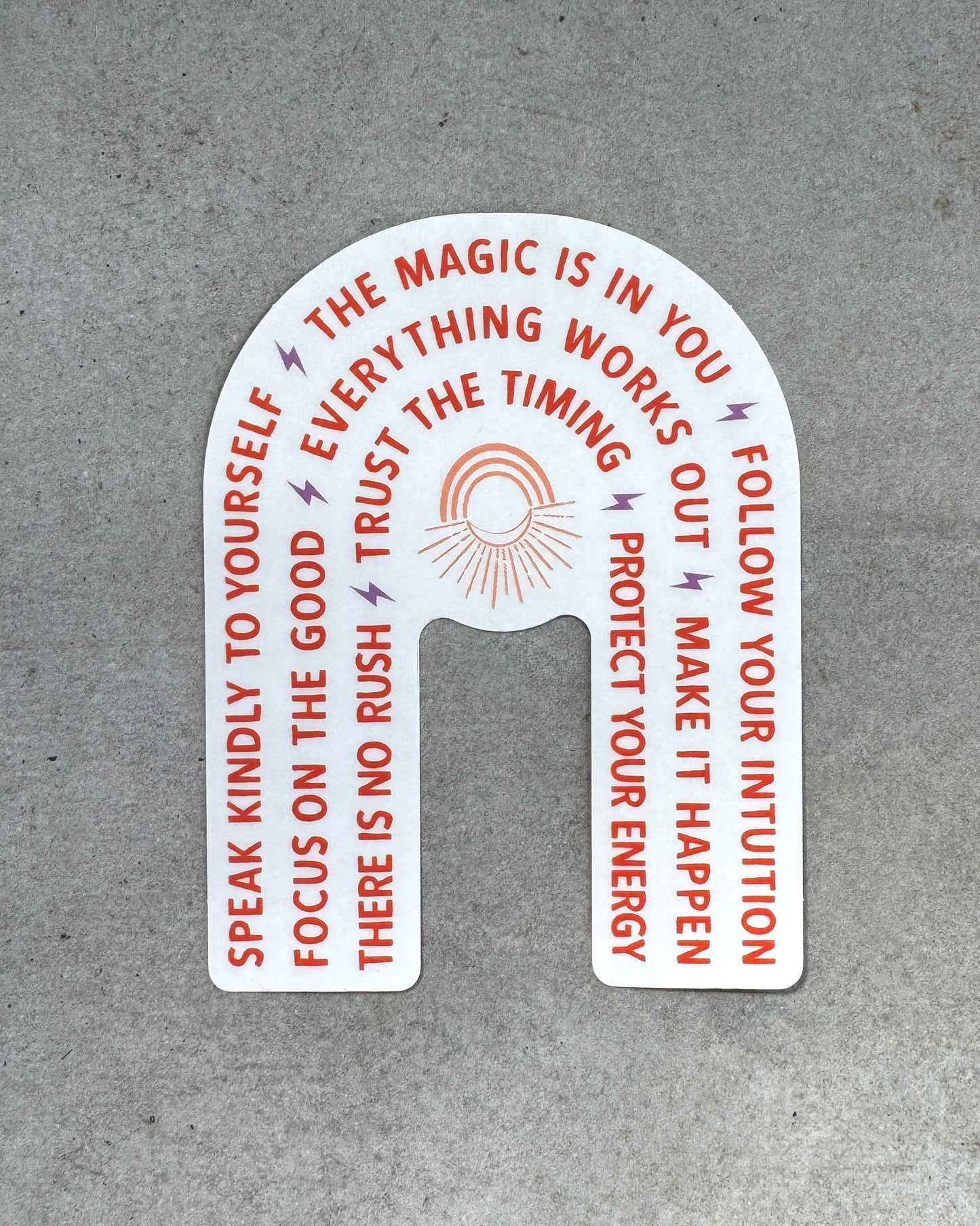 Maker Affirmations Sticker — Clear