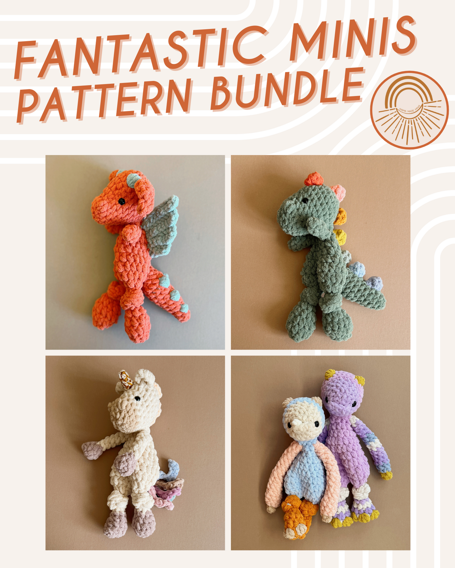 Fantastic Minis Pattern BUNDLE — 4 Patterns