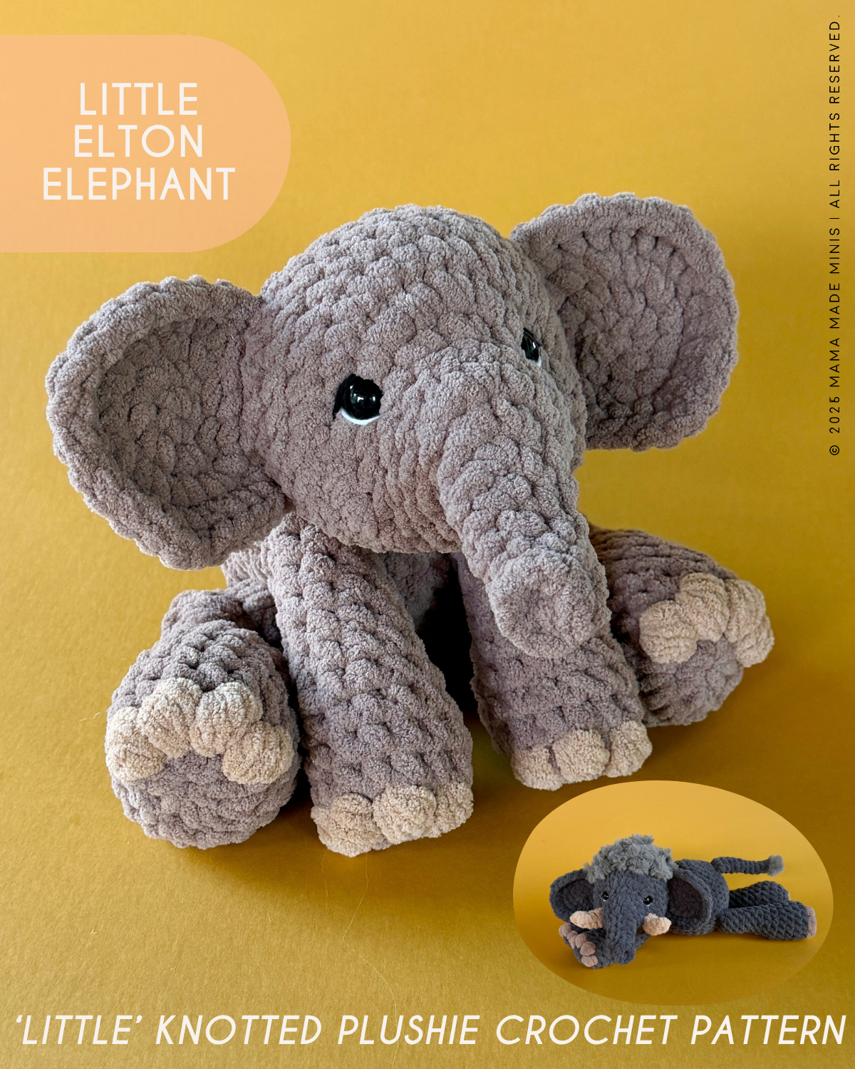 Elephant Lovers LITTLE Pattern BUNDLE — 2 Pattern Styles