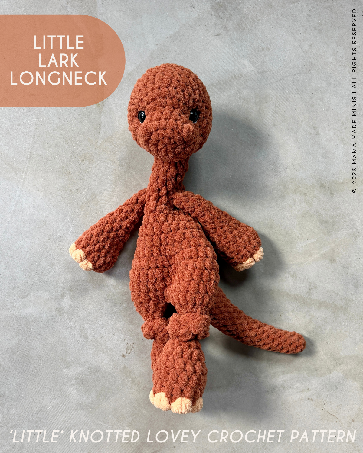 Longneck Dino Pattern BUNDLE — 4 Patterns