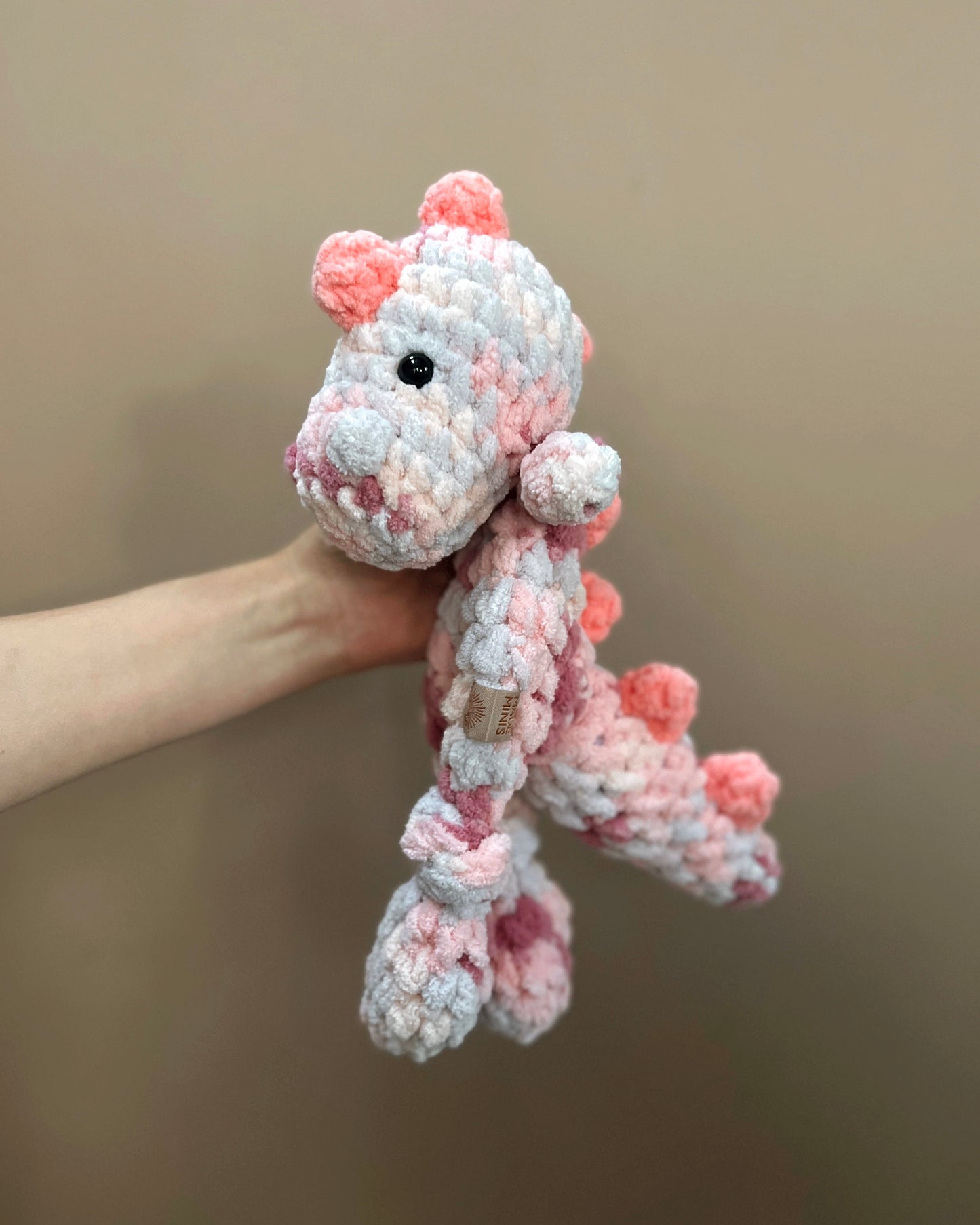 Mini Dozer Dino ⋒ Pink Tie Dye