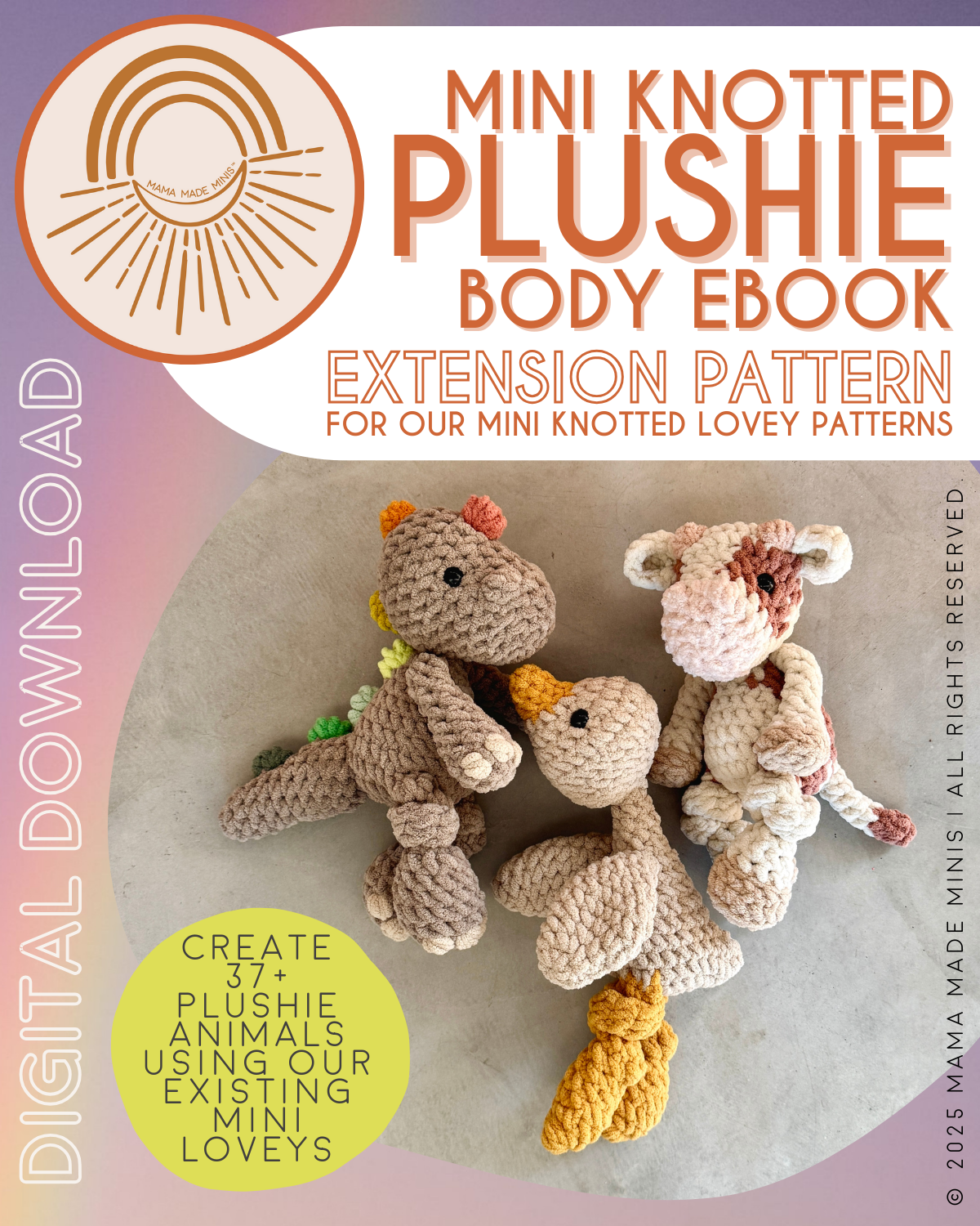 MINI Knotted PLUSHIE Body Extension Pattern Ebook