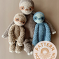 Sunny Sloth Knotted Lovey — FREE PATTERN MODIFICATION
