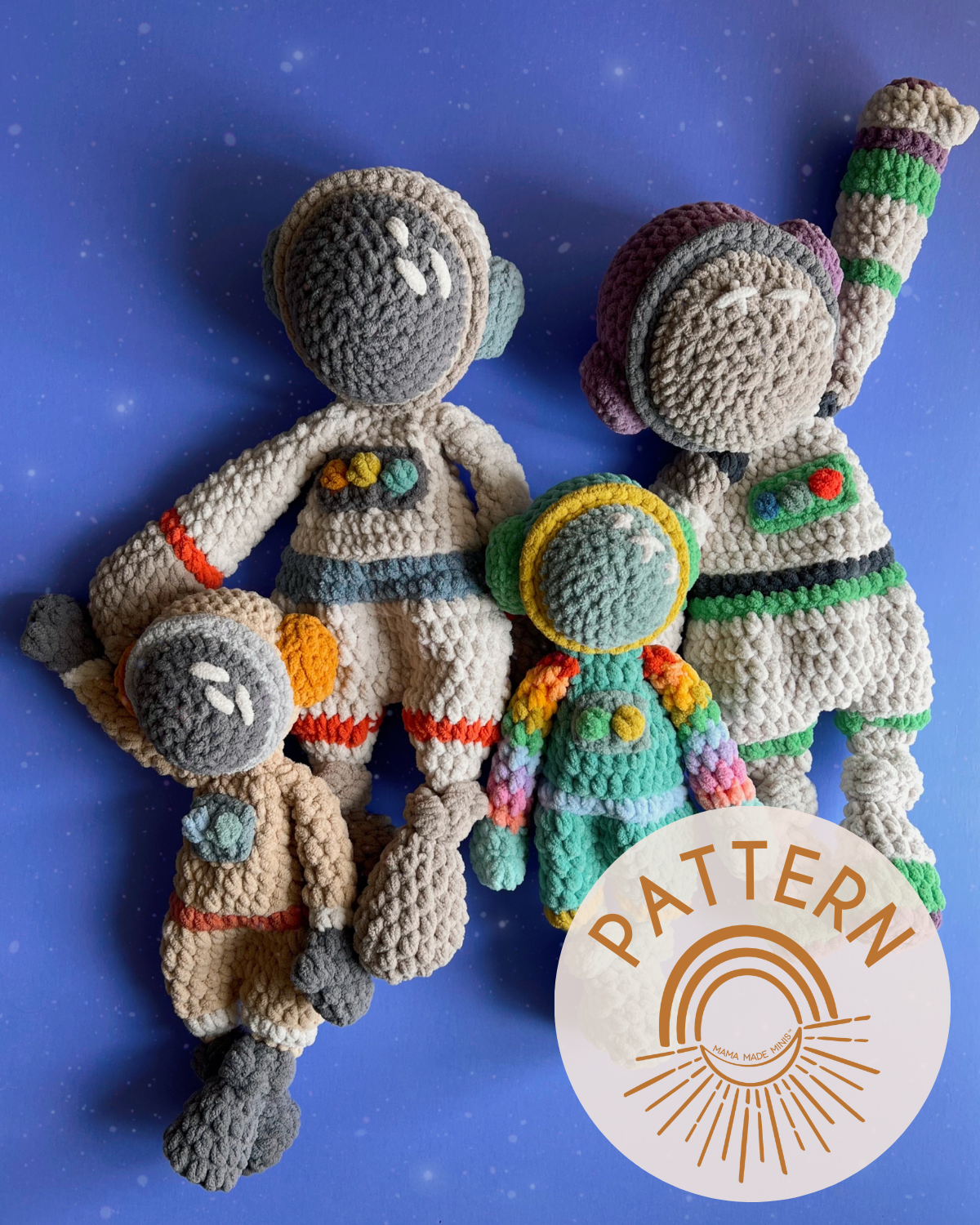 Atlas Astronaut Knotted Lovey — PATTERN (2 sizes included)