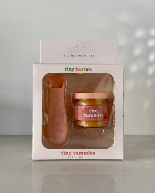 Tiny Tummies Jar + Spoon — Peach Jelly
