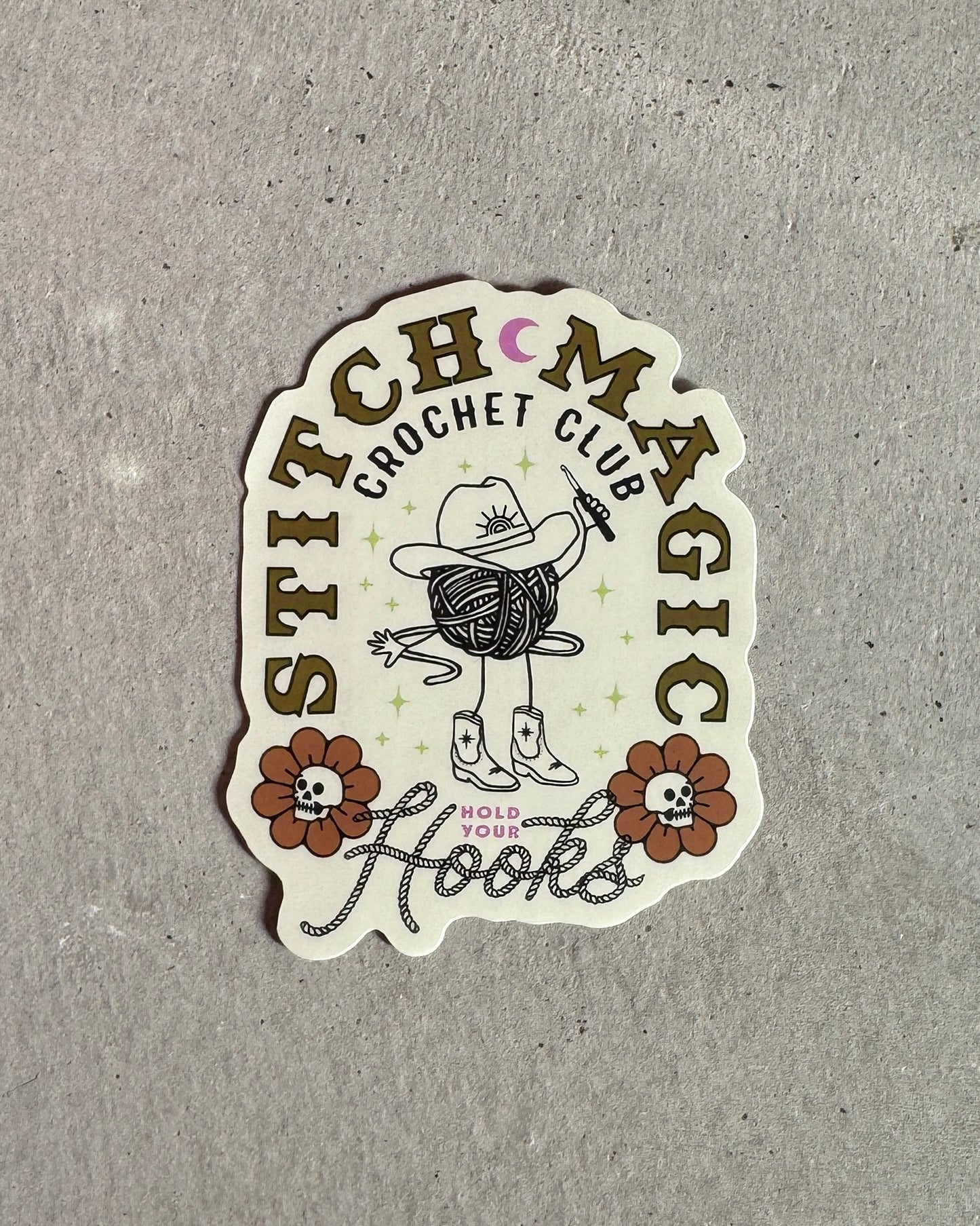 Crochet Club Sticker