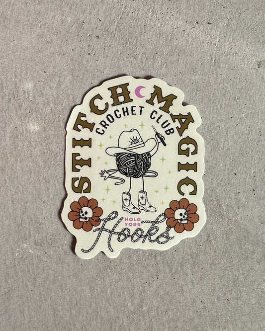 Crochet Club Sticker