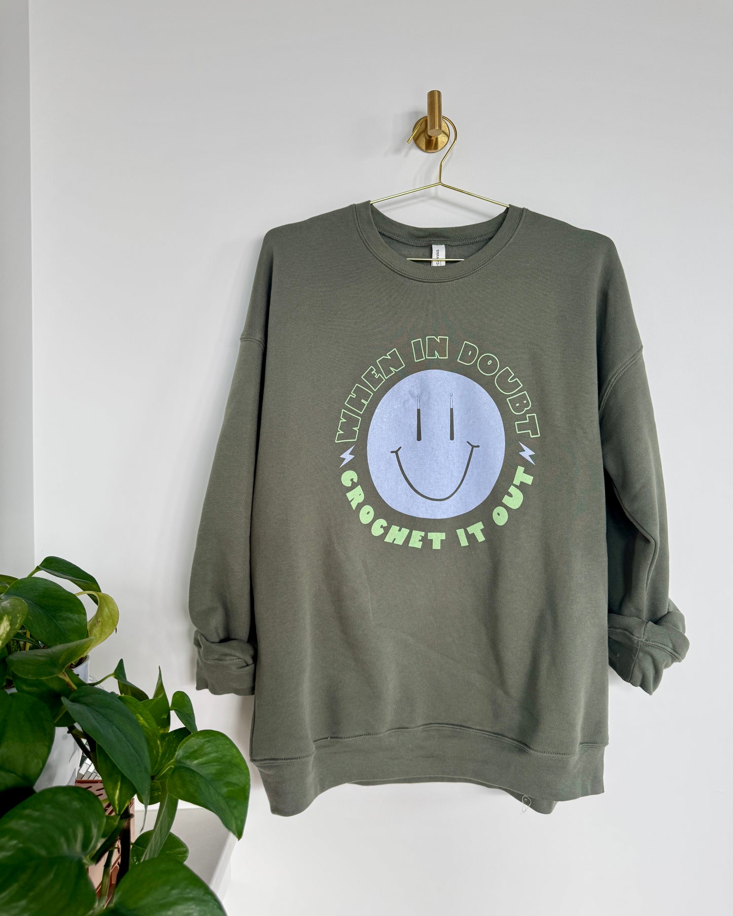 Crochet It Out Crewneck