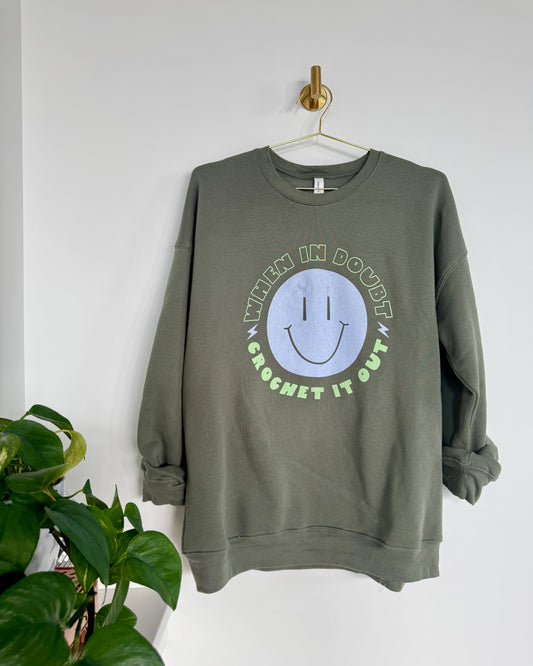 Crochet It Out Crewneck