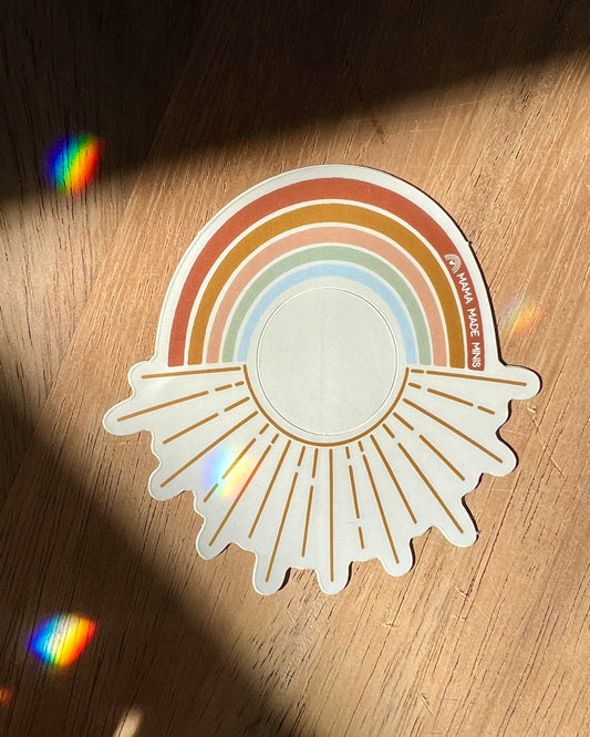 Rainbow + Sun Sticker