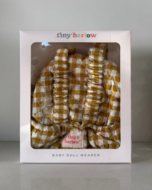 Baby Doll Wearer — Mustard Gingham