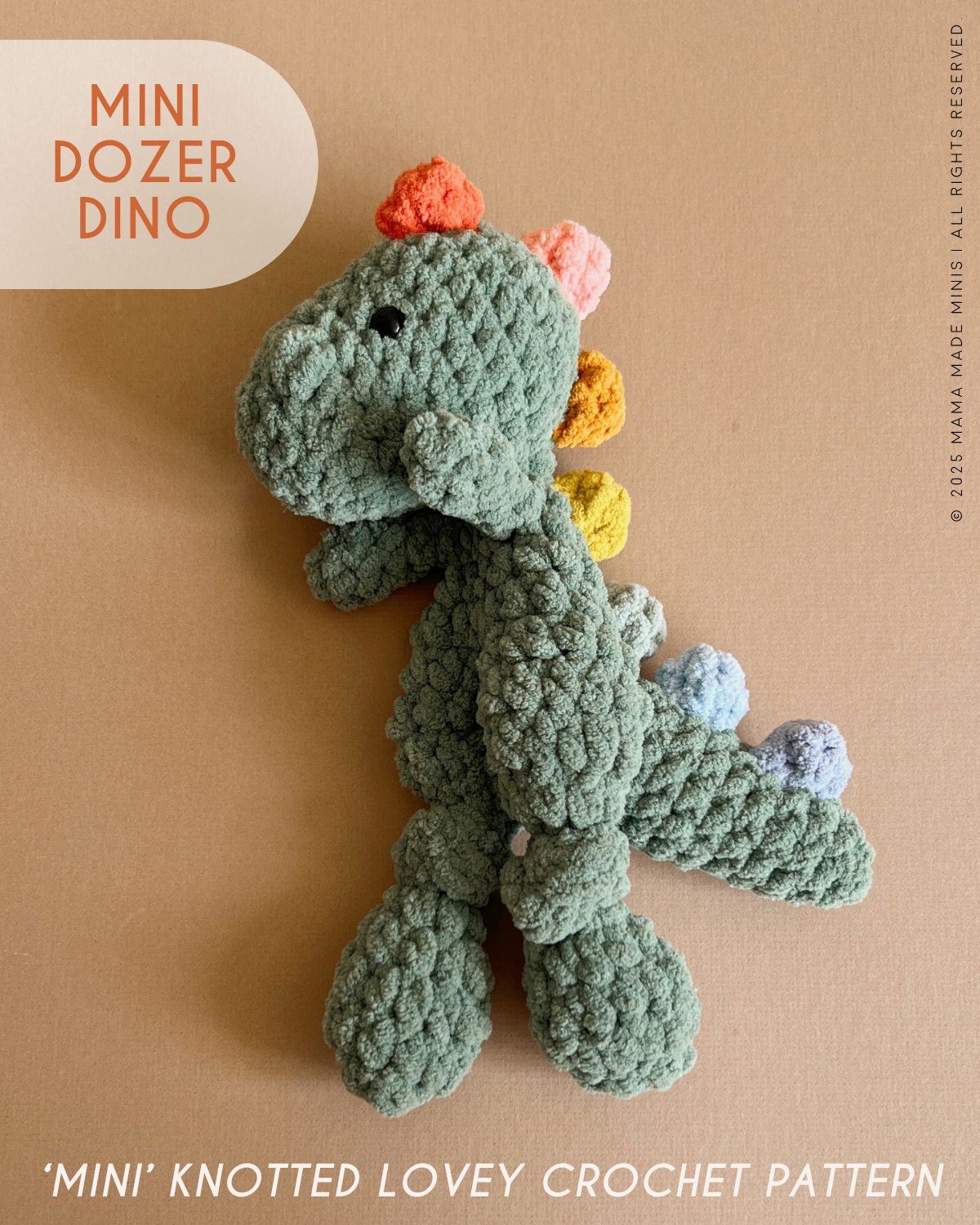 Mini Dino Lovers Pattern BUNDLE — 4 Patterns