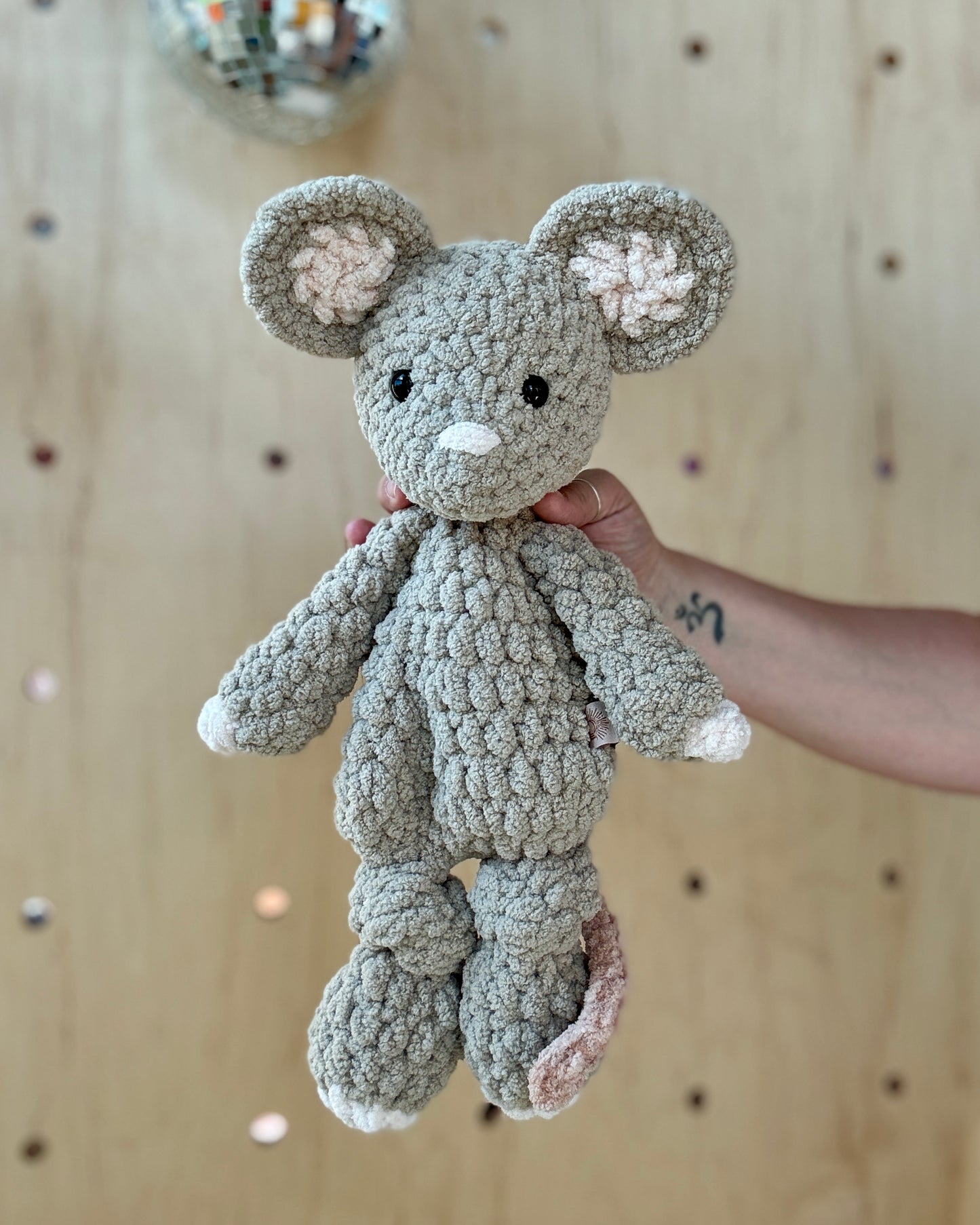 Little Moon Mouse Knotted Lovey