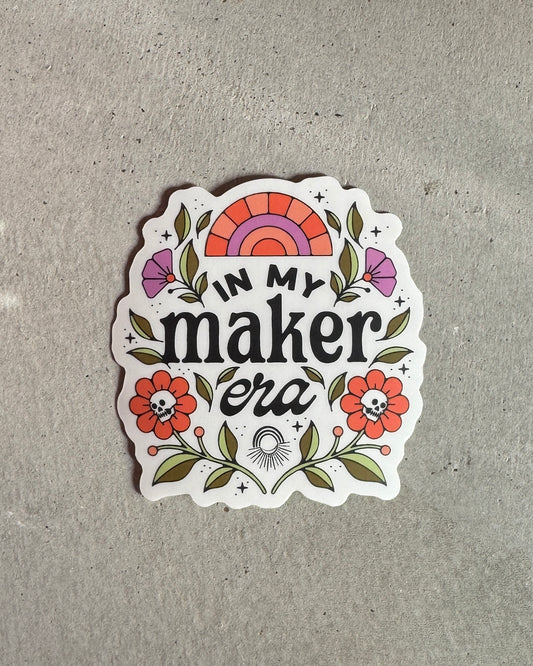 Maker Era Sticker — Clear