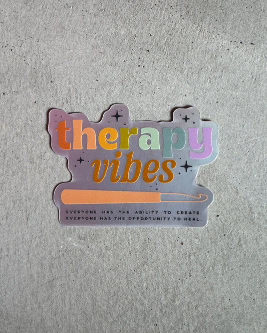 Therapy Vibes Sticker