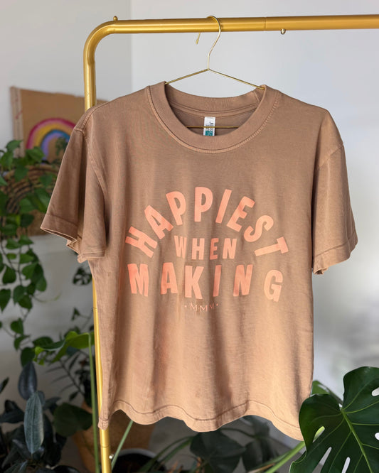 Happiest When Making T-Shirt