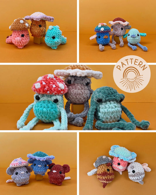 ⋒ Mama Made Minis  Lindsay + Aly ⋒ on Instagram: w h o will you m a k e  first?!? ⋒ Mama Made Minis Knotted Loveys 16 Amigurumi Crochet Patterns is
