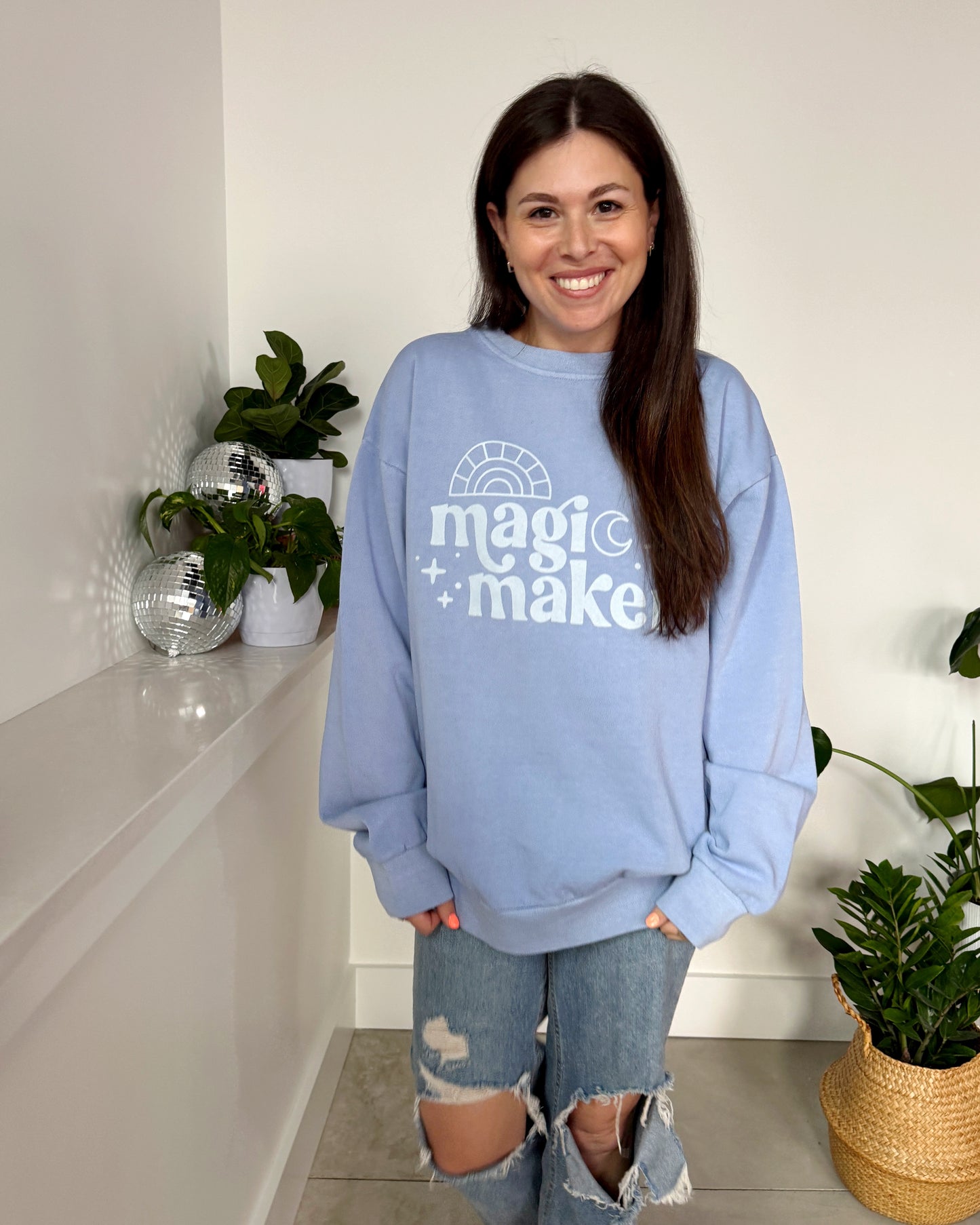 Magic Maker Crewneck — Ice