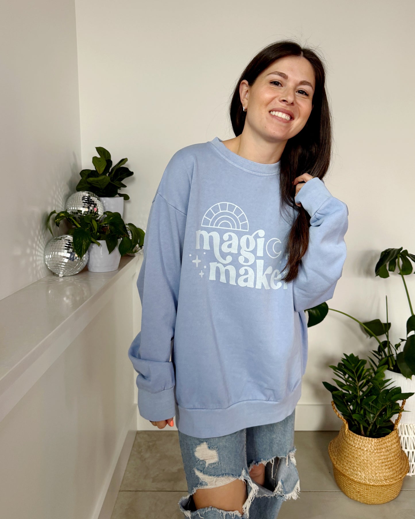 Magic Maker Crewneck — Ice