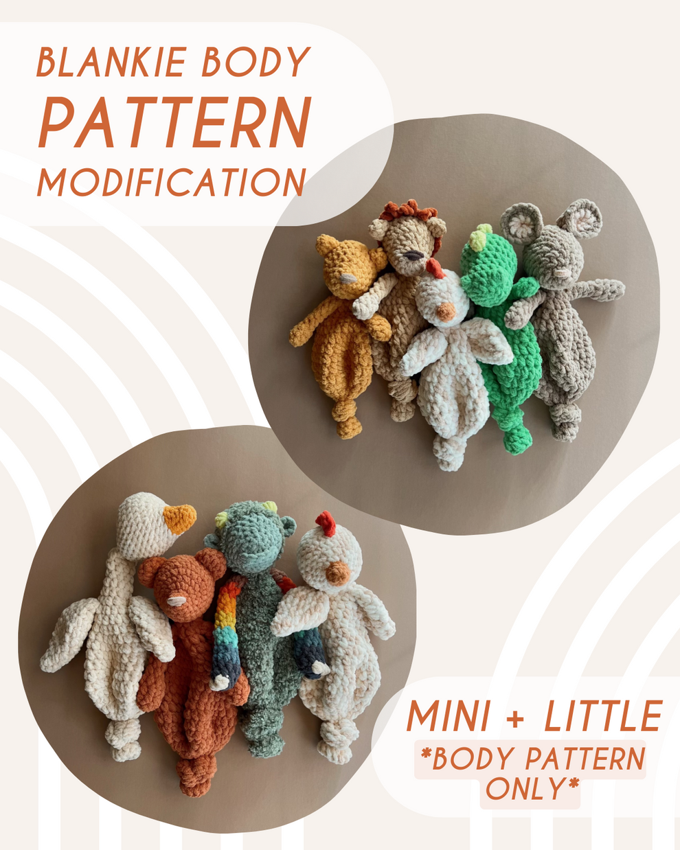 Plush Body Pattern Mini + Little Blankie Body BUNDLE — PATTERN MODIFICATION – Mama Made Minis