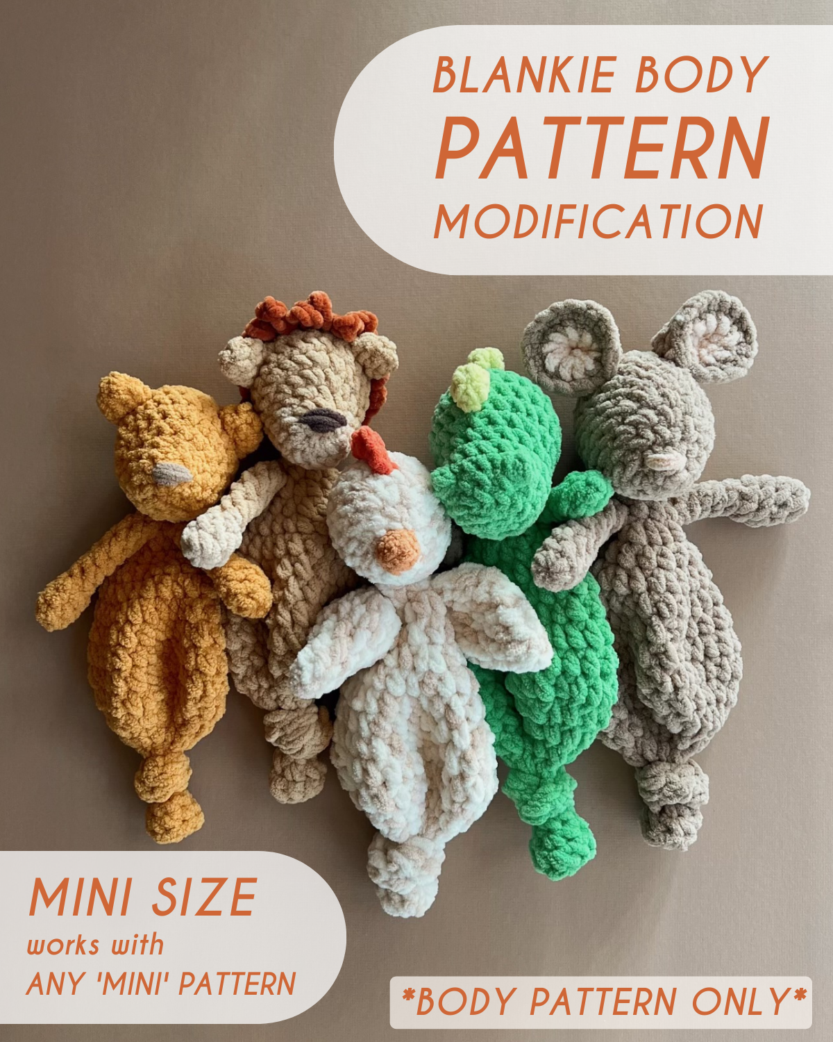 Mini Blankie Body — PATTERN MODIFICATION