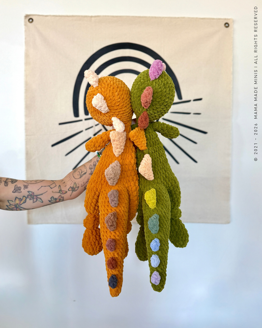 Bohasaurus Knotted Lovey — PATTERN