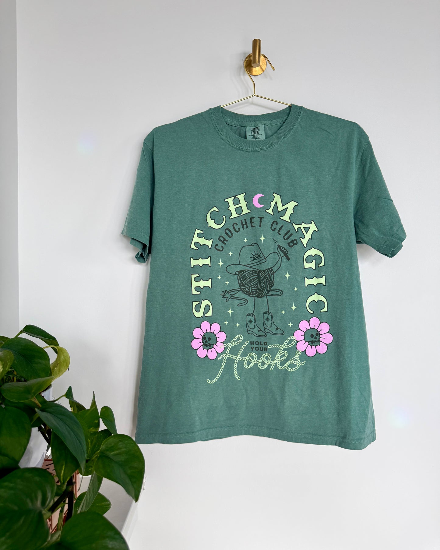 Crochet Club T-Shirt - Pine