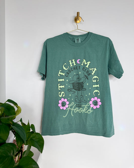 Crochet Club T-Shirt - Pine