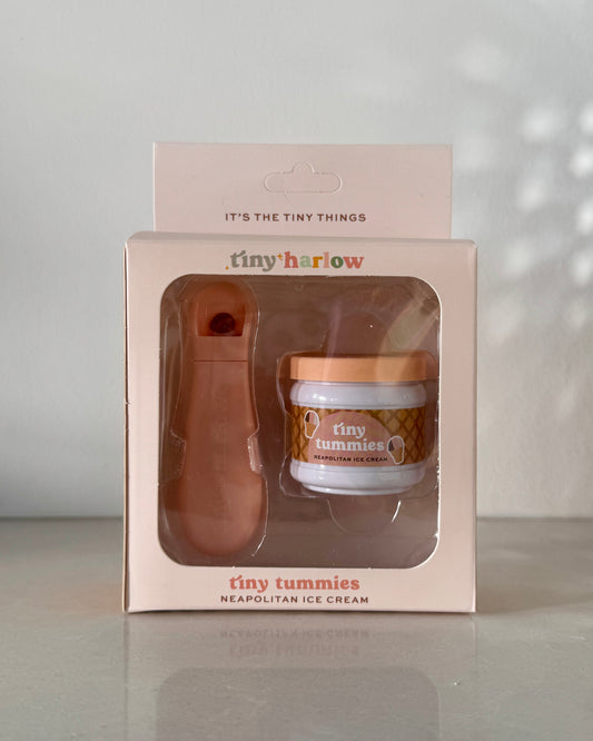 Tiny Tummies Jar + Spoon — Neapolitan Ice Cream