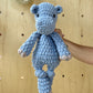 Little Hendrix Hippo Knotted Lovey ⋒ Periwinkle