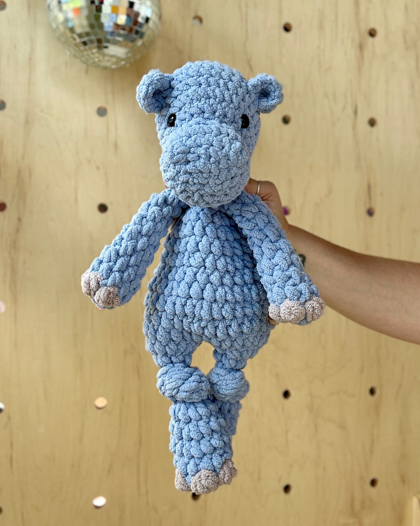 Little Hendrix Hippo Knotted Lovey ⋒ Periwinkle