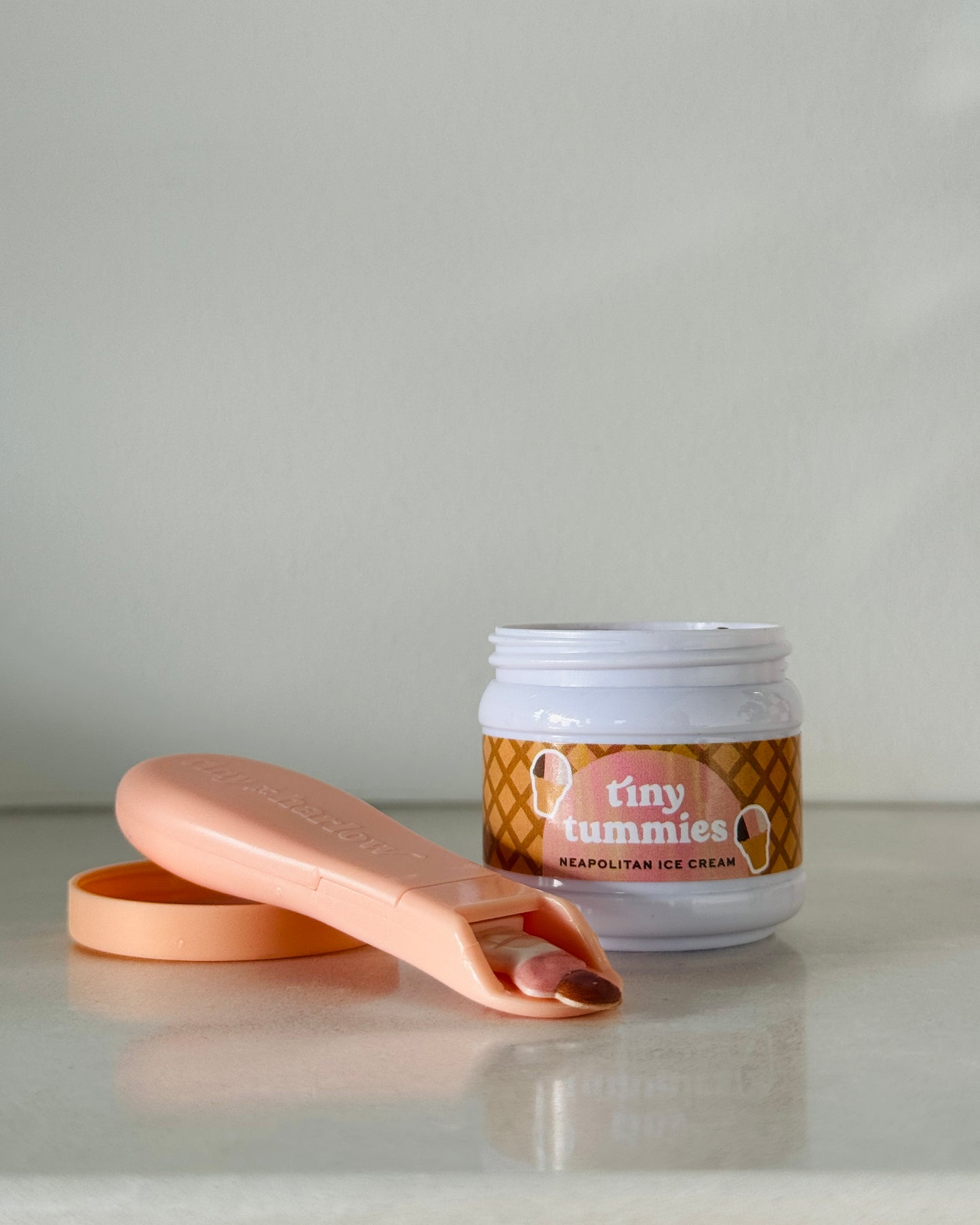 Tiny Tummies Jar + Spoon — Neapolitan Ice Cream