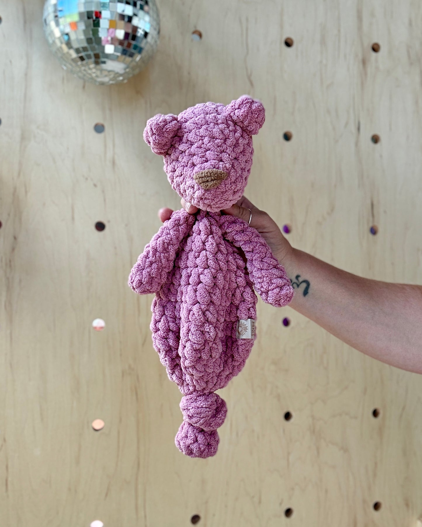 Mini Ever Bear Knotted Lovey ⋒ Mauve Blankie Body