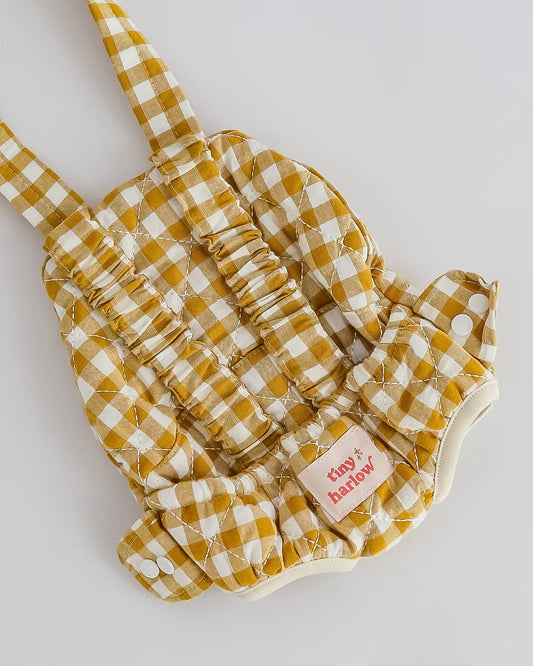 Baby Doll Wearer — Mustard Gingham