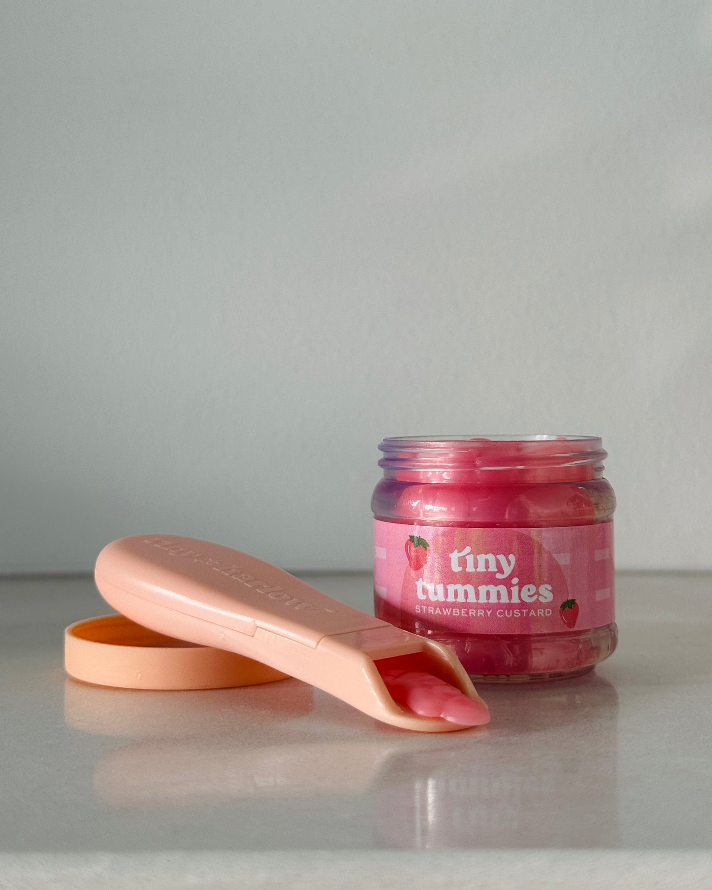 Tiny Tummies Jar + Spoon — Strawberry Jelly