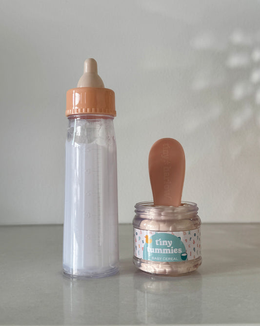 Tiny Tummies Milk + Cereal Set