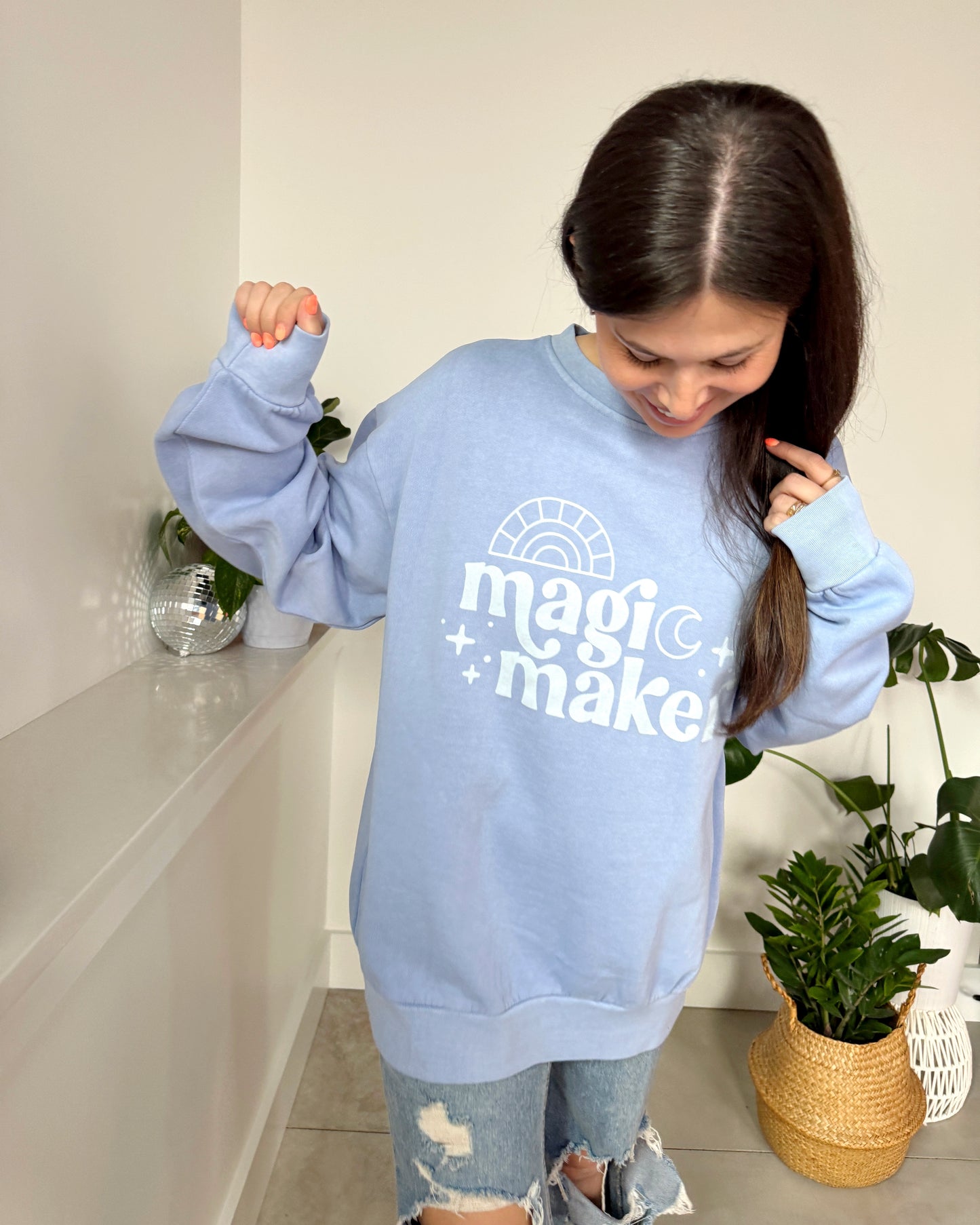 Magic Maker Crewneck — Ice