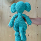 Little Ezra Elephant Knotted Lovey ⋒ Teal