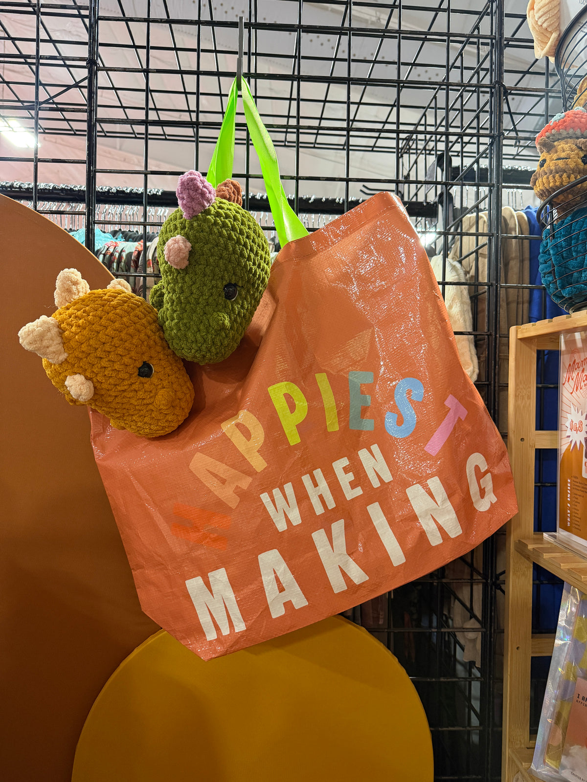 Happiest When Making Tote Bag