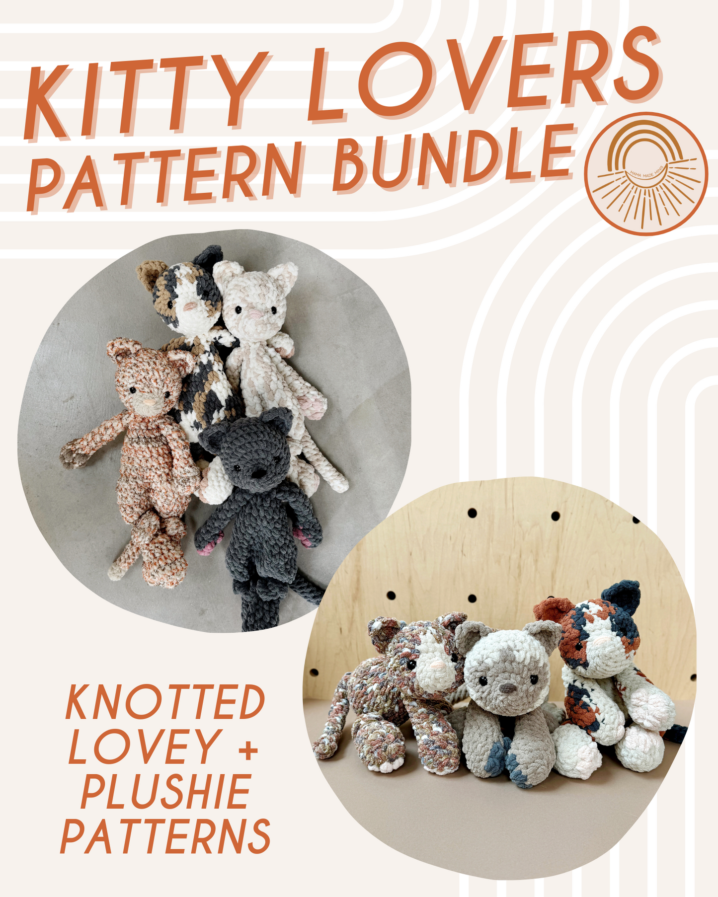 Kitty Lovers Pattern BUNDLE — 2 Pattern Styles