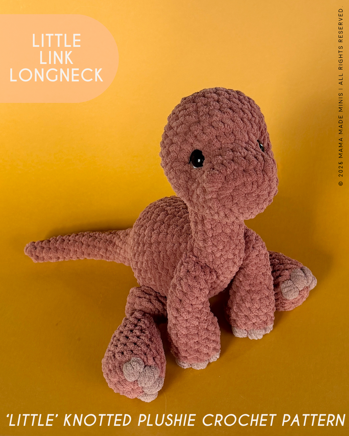 Longneck Dino Lovers LITTLE Pattern BUNDLE — 2 Pattern Styles