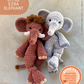 LITTLE Ezra Elephant Knotted Lovey — PATTERN