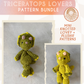 Triceratops Lovers MINI Pattern BUNDLE — 2 Pattern Styles